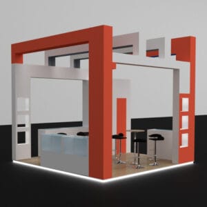 Stands Tipo Isla con esquinero