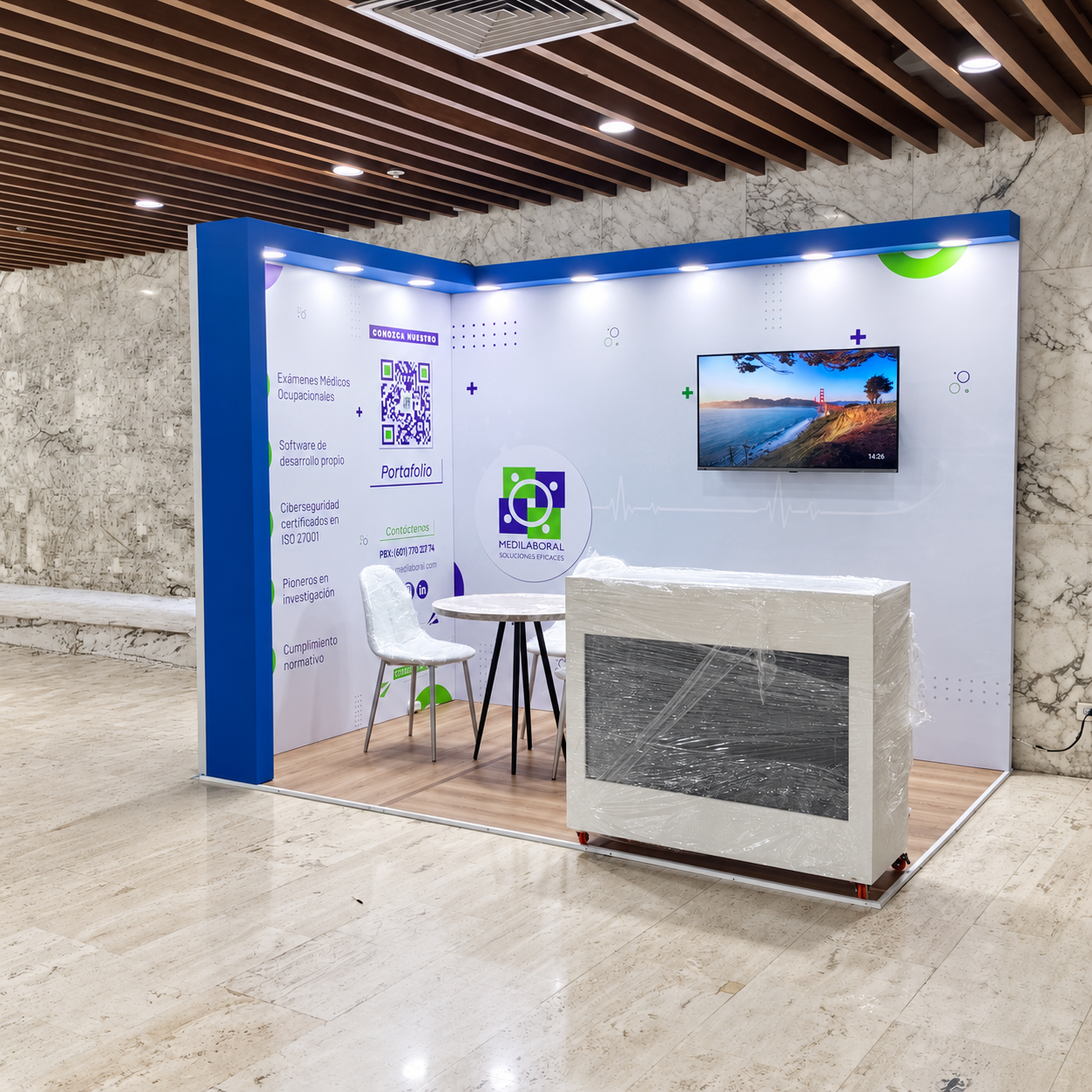 Stand 3x2 en Cartagena para SMARTBOX STUDIO | FPEDRAZA