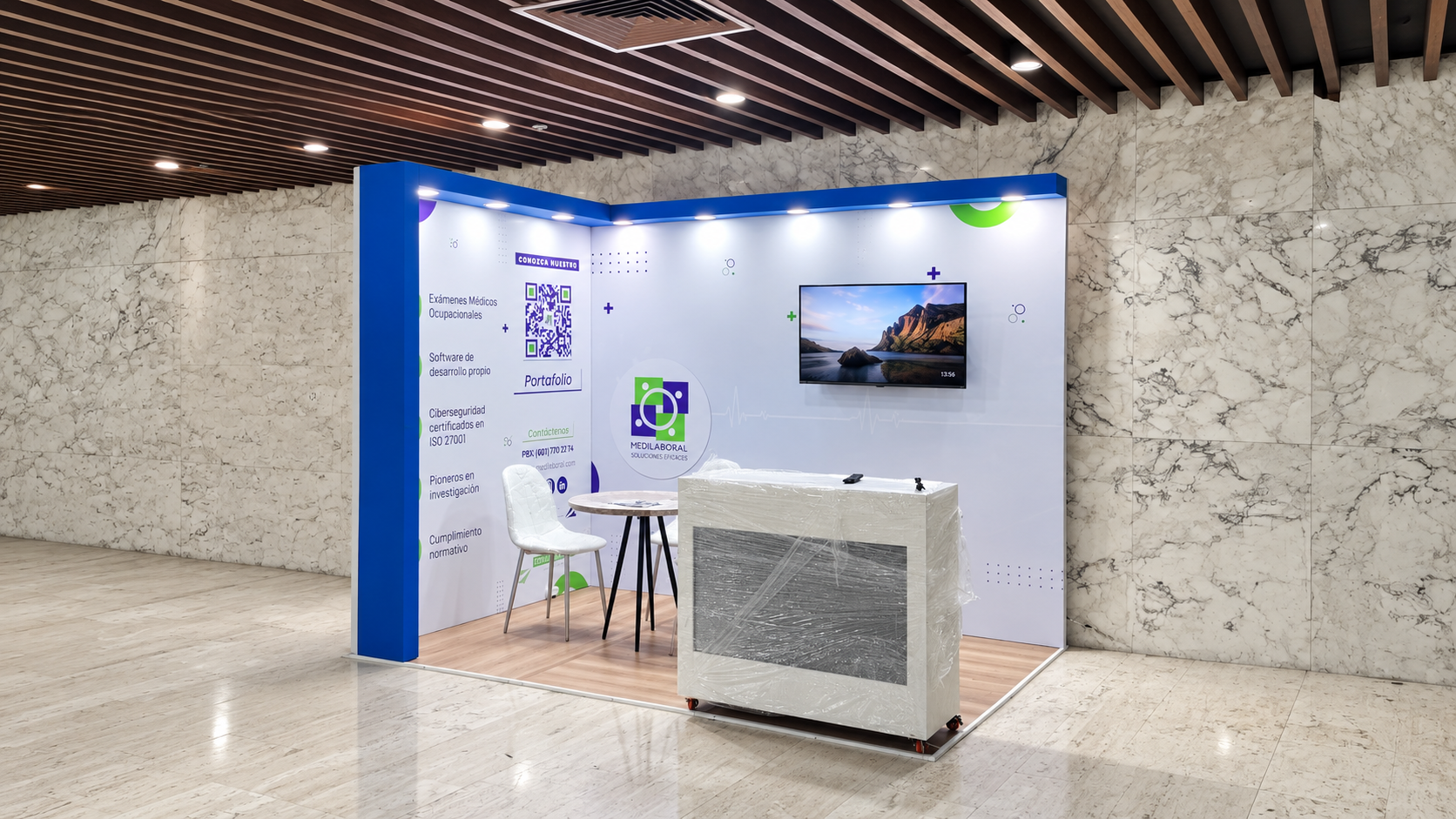 Stand 3x2 en Cartagena para SMARTBOX STUDIO | FPEDRAZA