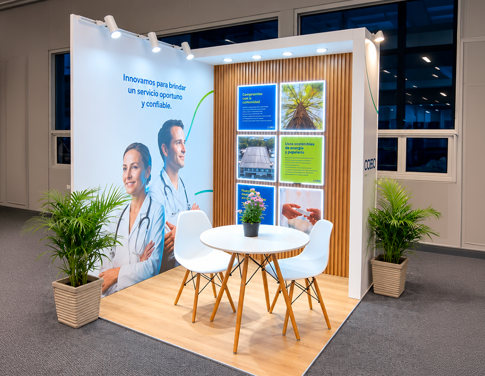Fabricación de stand para COBO Medical en Barranquilla